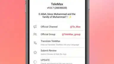 Screenshot von Telegram Max 1