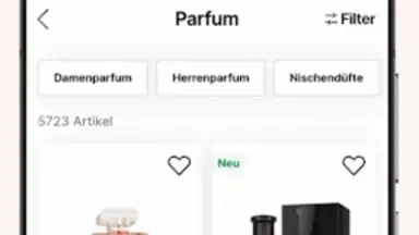 Screenshot von flaconi 5