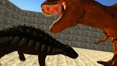 Screenshot von Dino Anky vs T-Rex Colloseum 5