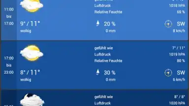 Screenshot von weather24 17