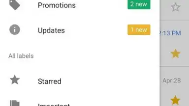 Screenshot von Gmail GO 9