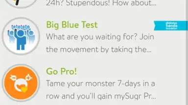 Screenshot von mySugr Diabetes Logbook 2