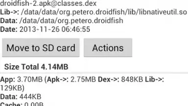 Screenshot von Link2SD 4
