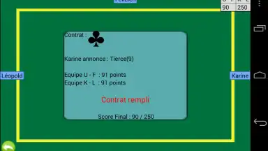 Screenshot von Belote Online 5