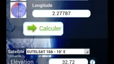 Screenshot von Eutelsat satellite finder 3