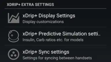 Screenshot von xDrip+ 6