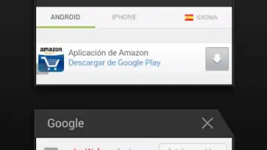Screenshot von Android Browser 3