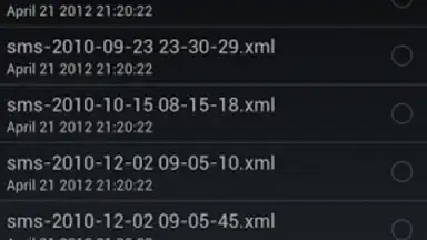 Screenshot von SMS Backup and Restore 3