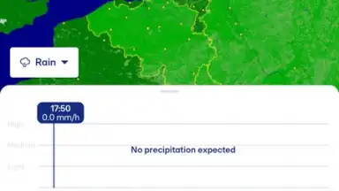 Screenshot von Buienradar 1