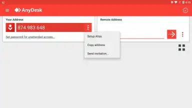 Screenshot von AnyDesk 1
