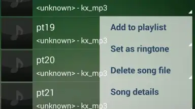 Screenshot von Music Player 9