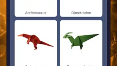 Screenshot von Origami dinosaurs paper shapes 8