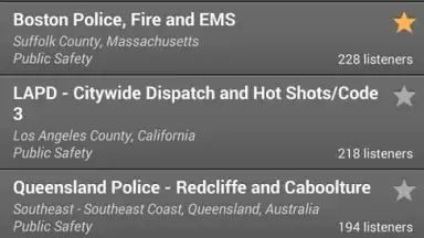 Screenshot von Scanner Radio 3