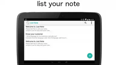 Screenshot von Just Note 7