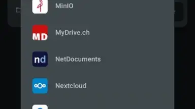 Screenshot von FolderSync 2