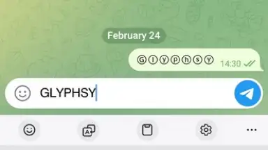 Screenshot von Glyphsy – Stylish Keyboard 5