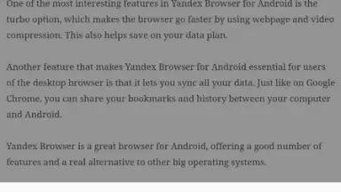 Screenshot von Yandex Browser Lite 14