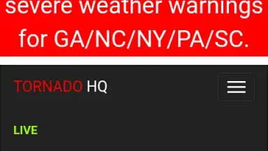Screenshot von Alertas de tormentas y tiempo severo en vivo 1