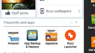 Screenshot von Buzz Launcher 4
