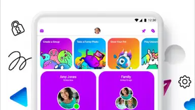 Screenshot von Facebook Messenger Kids 14