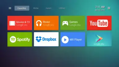 Screenshot von TVLauncher 7