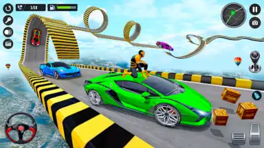 Screenshot von Superhero Car Stunt- Car Games 2