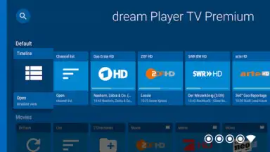 Screenshot von dream Player IPTV for Android TV 2