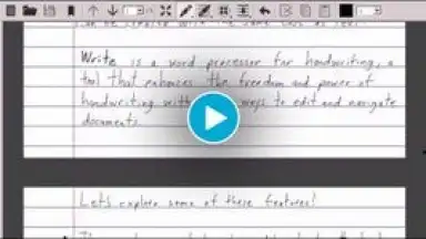 Screenshot von Write 1