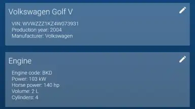 Screenshot von OBDeleven VAG car diagnostics 12