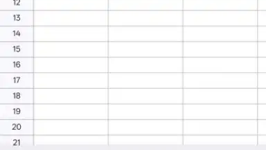 Screenshot von Google Sheets 16