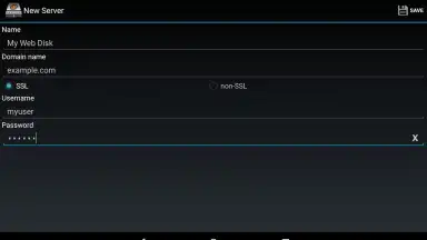 Screenshot von cPWebDisk 4