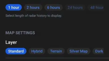 Screenshot von RainViewer 6